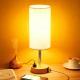 Bedside Lamps With 3-pin Plug, 3 Way Dimmable Table Lamp With USB A C Charging