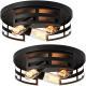 2-Light Black Flush Mount Ceiling Light Fixture,13 In Light Fixtures Ceiling Mount For Hallway,Hall,Kitchen,Farmhouse  2 Pack No Bulbs