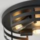 2-Light Black Flush Mount Ceiling Light Fixture,13 In Light Fixtures Ceiling Mount For Hallway,Hall,Kitchen,Farmhouse  2 Pack No Bulbs