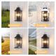 2-Pack Large Outdoor Wall Lights, 22IN Porch Light Outdoor Wall Sconce Lantern, Black Exterior Lighting Fixture Wall Mount, Outside Light For House Garage Bulb Not Included