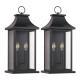 2-Pack Large Outdoor Wall Lights, 22IN Porch Light Outdoor Wall Sconce Lantern, Black Exterior Lighting Fixture Wall Mount, Outside Light For House Garage Bulb Not Included