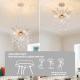 Modern Tree Branch Crystal Chandelier Luxury Gold Crystal Pendant Lighting 18in Contemporary 7-Light Chandeliers For Dining Room Kitchen Bedroom Living Room Bulb Is Not Including