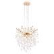 Modern Tree Branch Crystal Chandelier Luxury Gold Crystal Pendant Lighting 18in Contemporary 7-Light Chandeliers For Dining Room Kitchen Bedroom Living Room Bulb Is Not Including