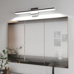 Modern Bathroom Light Fixtures Dimmable LED Vanity Lights Chrome Lamps For Bathover Mirror 24 Inch Vanity Sconces Indoor 12W Bar Lighting For Bathrooms Restroom Bedroom 6000K Wall Light For Bathroom