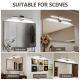 Modern Bathroom Light Fixtures Dimmable LED Vanity Lights Chrome Lamps For Bathover Mirror 24 Inch Vanity Sconces Indoor 12W Bar Lighting For Bathrooms Restroom Bedroom 6000K Wall Light For Bathroom
