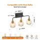 23in Modern 3-Light Vanity Wall Sconce - Black And Gold Bathroom Light Fixture With Clear Glass Shades, Industrial Wall Mounted Lamp For Mirror, Vanity, And Living Spaces Bulb Not Included