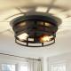 2-Light Black Flush Mount Ceiling Light Fixture,11 In Light Fixtures Ceiling Mount For Hallway,Hall,Kitchen,Farmhouse  2 Pack No Bulbs