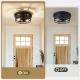 2-Light Black Flush Mount Ceiling Light Fixture,11 In Light Fixtures Ceiling Mount For Hallway,Hall,Kitchen,Farmhouse  2 Pack No Bulbs