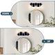3 Light Bathroom Vanity Light, Matte Black Bathroom Light Fixtures With Clear Glass Shade, Vanity Light Fixtures Over Mirror For Bedroom Living Room NO BULBS