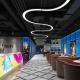 LED Curved Semicircular Ring Chandelier