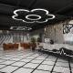 LED Curved Semicircular Ring Chandelier