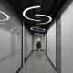 LED Curved Semicircular Ring Chandelier