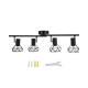 Restaurant Bar Vintage Wrought-iron Four-head Hollowed-out Spotlights