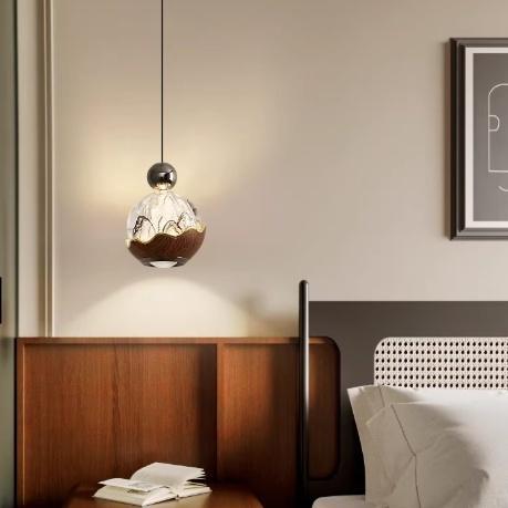 Vintage-style Creative Eggshell Adjustable Lift-and-lower Pendant Light
