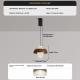 Vintage-style Creative Eggshell Adjustable Lift-and-lower Pendant Light