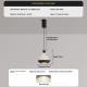 Vintage-style Creative Eggshell Adjustable Lift-and-lower Pendant Light