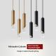 Light Luxury Bedroom Bedside Chandelier Cylinder Style Minimalist