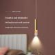 Light Luxury Bedroom Bedside Chandelier Cylinder Style Minimalist
