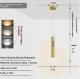 Light Luxury Bedroom Bedside Chandelier Cylinder Style Minimalist