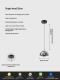Modern Minimalist Light-luxury Adjustable Bud-shaped Bedside Pendant Lamp