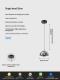 Modern Minimalist Light-luxury Adjustable Bud-shaped Bedside Pendant Lamp