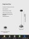 Modern Minimalist Light-luxury Adjustable Bud-shaped Bedside Pendant Lamp
