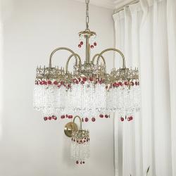 French Vintage Crystal Chandelier For The Living Room