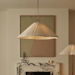 French Retro Mid-Century High-End Fabric-Art Atmosphere Chandelier