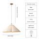 French Retro Mid-Century High-End Fabric-Art Atmosphere Chandelier