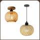 High-quality Retro-style Bamboo And Wood Ceiling Light For Festive Occasions