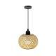 High-quality Retro-style Bamboo And Wood Ceiling Light For Festive Occasions