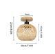High-quality Retro-style Bamboo And Wood Ceiling Light For Festive Occasions