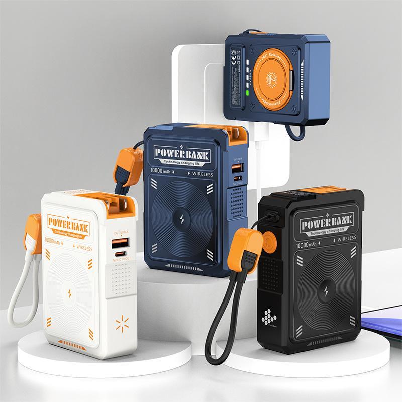 10,000 MAh Portable Power Bank With Built-in 225W Super-fast Charging And A Stand