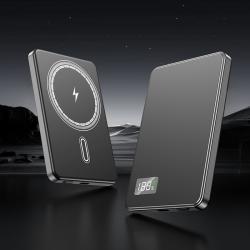 Ultra-thin Fast Charging Magnetic Power Bank With Built-in Cable