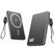 Ultra-thin Fast Charging Magnetic Power Bank With Built-in Cable