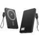 Ultra-thin Fast Charging Magnetic Power Bank With Built-in Cable