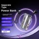 Detachable Mobile Power Cylinder Cell Mini Style Elastic Separation Type Power Bank