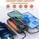With Cable Solar Charging Unit 20000mah Portable Wireless Charger Mobile Phone Power Bank