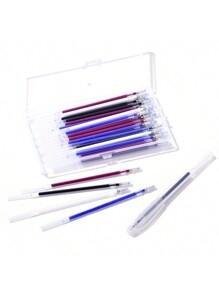 Clothing hot erase pen-mixed color-10 refills +1 pen case +1 box - Option1