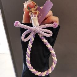 Multi-strand Braided Bow Phone Lanyard