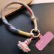 Contrast-color Tassel Pendant Hand-woven Sturdy And Durable Phone Lanyard