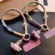 Contrast-color Tassel Pendant Hand-woven Sturdy And Durable Phone Lanyard