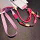 Long Crossbody Color-Block Woven Phone Lanyard