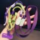 Long Crossbody Color-Block Woven Phone Lanyard