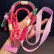 Long Crossbody Color-Block Woven Phone Lanyard