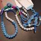 Long Crossbody Anti-Lost Wear-Resistant Durable Contrasting Color Braided PhoneCamera Lanyard