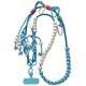 Long Crossbody Anti-Lost Wear-Resistant Durable Contrasting Color Braided PhoneCamera Lanyard