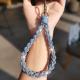Full-diamond Two-tone Braided Phone Case Lanyard