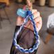 Full-diamond Two-tone Braided Phone Case Lanyard