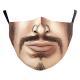 Wansheng Digital Printing Face Animal Tiger Ear Hanging Double-layer Mask